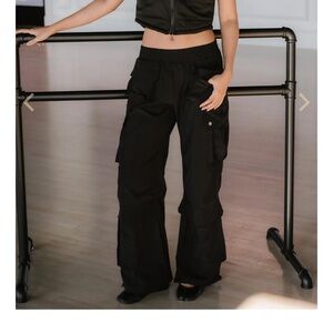 Elegant Black Wide Leg Women's Pants